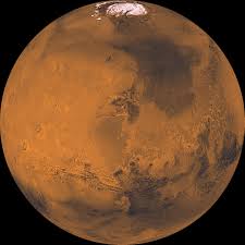 The muddy brown planet Mars!